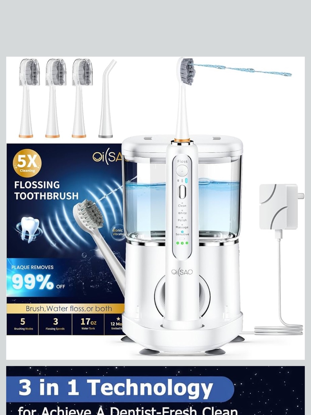 Brand new water Flosser electric Toothbrush combo set